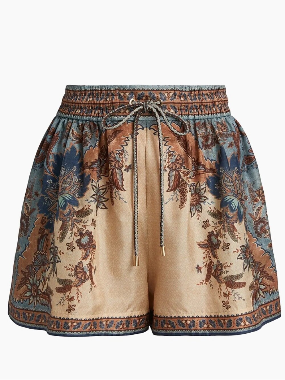 Ascension Relaxed Short in Blue & Cream Indienne Floral